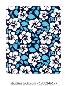 Hawaiian Aloha Shirt Seamless Background Pattern