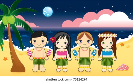 Hawaiian dance.
