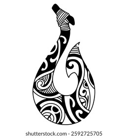 Hawaiian fish hook tattoo design.