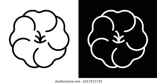 Hawaiian flower icon vector for web and mobile app. Symbol isolated.