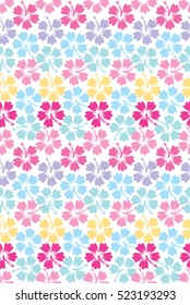hawaiian flowers seamless pattern vector illustration
