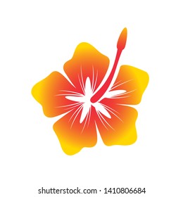 Hawaiian Hibiscus Flower Symbol Design