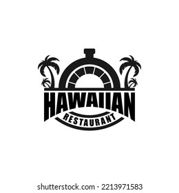 hawaiian restaurant logo vector design