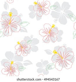 Hawaiian seamless pattern