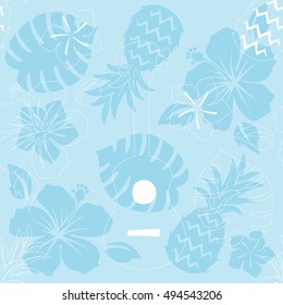 Hawaiian seamless pattern