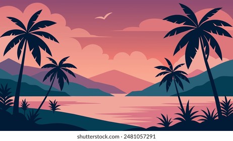 Hawaiian Seamless Pattern Background for Vibrant Design