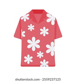 Hawaiian Shirt Icon Illustration Perfect for travel, vacation, and island themed projects.