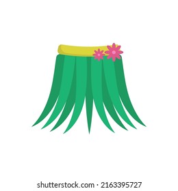 hawaiian skirt icon design template vector illustration