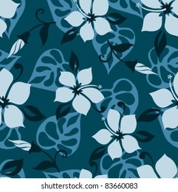 Hawaiian style seamless pattern