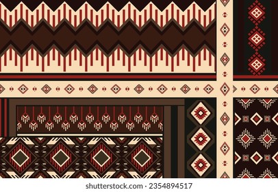 Hawaiian style tapa style cloth Dharma cloth pattern vector vintage. Tribe. Ethnicity Seamless geometric shapes. Colorful. Wallpaper, backgrounds,	