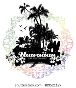 hawaiian summer scene