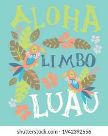 hawaiian surf etnic graphic pattern