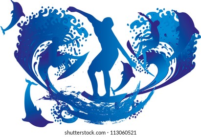 Hawaiian surfer
