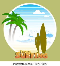 Hawaiian surfing label