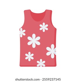 Hawaiian Tank Top Icon Illustration Perfect for travel, vacation, and island themed projects.