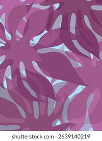 Hawaiian themed vector background. Modern leaf backdrop idea for banner, poster, template, business, home decor, textile, carpet and rugs. Vector illustration.
