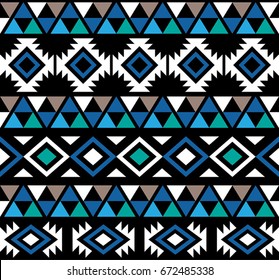 Hawaiian Tribal Seamless Pattern Design