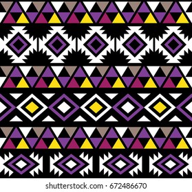 Hawaiian Tribal Seamless Pattern Design