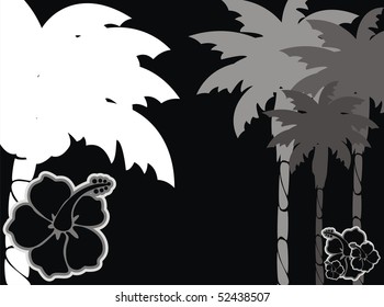 hawaiian tropic background in vector format very easy to edit