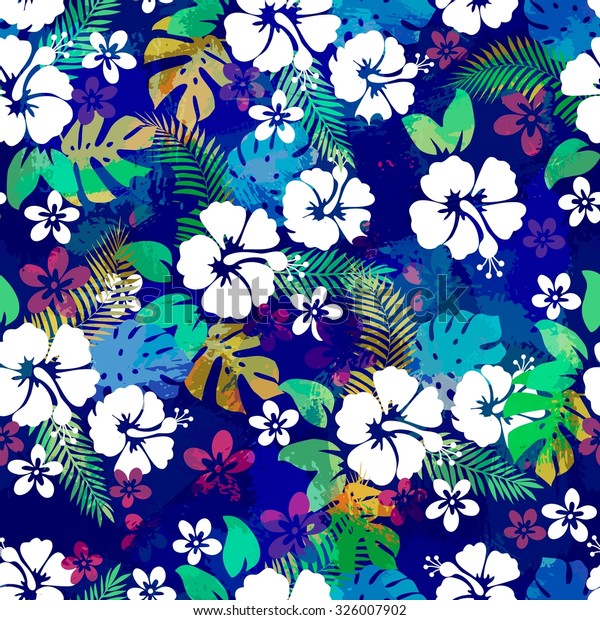 hawaiian print background