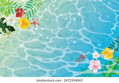 Hawaiian tropical pop image background