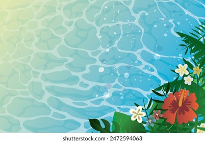 Hawaiian tropical pop image background