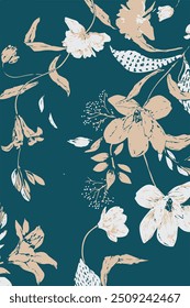 Hawaiian tropical shirt seamless pattern