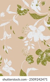 Hawaiian tropical shirt seamless pattern