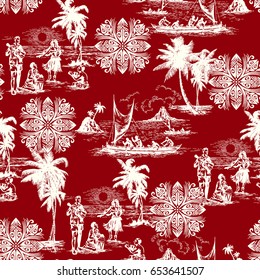 Hawaiian vacation pattern