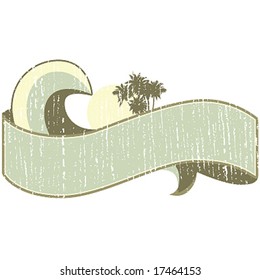 hawaiian wave ribbon