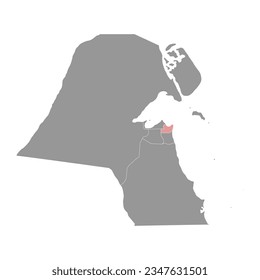 Hawalli governorate, administrative division of the country of Kuwait. Vector illustration.