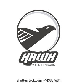 Hawk animal icon. Bird design. Vector graphic