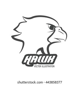 Hawk animal icon. Bird design. Vector graphic