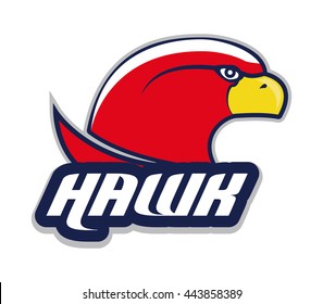 Hawk animal icon. Bird design. Vector graphic