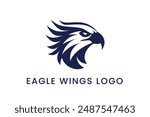 hawk eagle head Logo Vector Sublimation Design	
