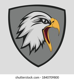 Hawk Eagle Vector Logo, Animated, Sticker, Banner, Card