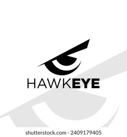 Hawk Eye Logo Design. Simple and Modern. Vector illustration