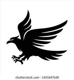 Hawk Flying Logo Design Template Illustrations