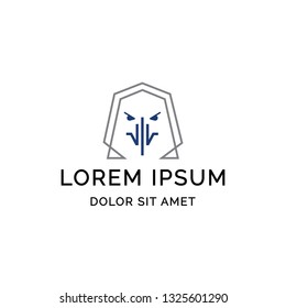 hawk head logo template design