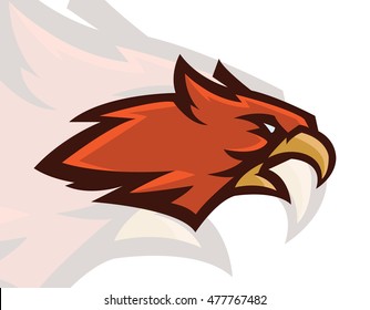 HAWK HEAD MASCOT