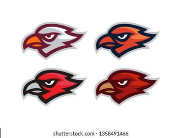 Hawk Head Mascot Vector Logo EPS10