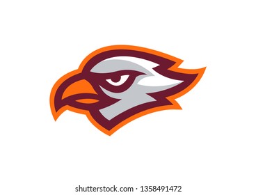 Hawk Head Mascot Vector Logo EPS10