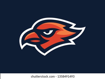 Hawk Head Mascot Vector Logo EPS10