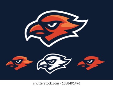 Hawk Head Mascot Vector Logo EPS10