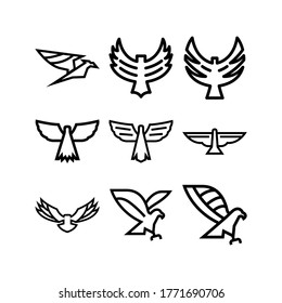 hawk icon or logo isolated sign symbol vector illustration - Collection of high quality black style vector icons
