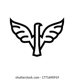 hawk icon or logo isolated sign symbol vector illustration - high quality black style vector icons
