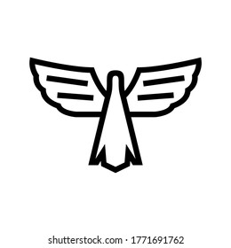 hawk icon or logo isolated sign symbol vector illustration - high quality black style vector icons
