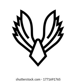 hawk icon or logo isolated sign symbol vector illustration - high quality black style vector icons
