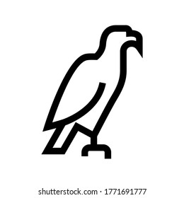 hawk icon or logo isolated sign symbol vector illustration - high quality black style vector icons
