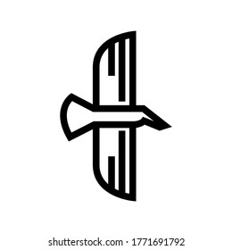 hawk icon or logo isolated sign symbol vector illustration - high quality black style vector icons
